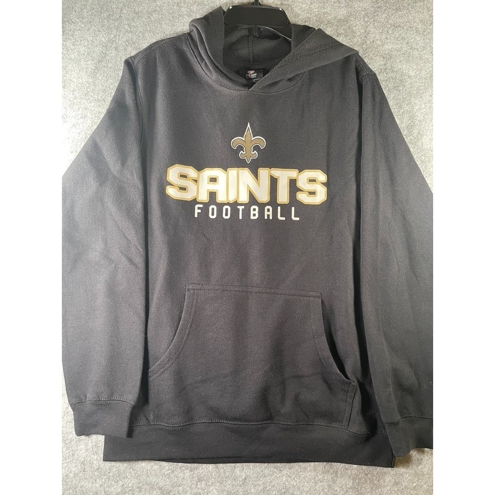 Youth NFL Team New Orleans Saints black hoodie 14/16